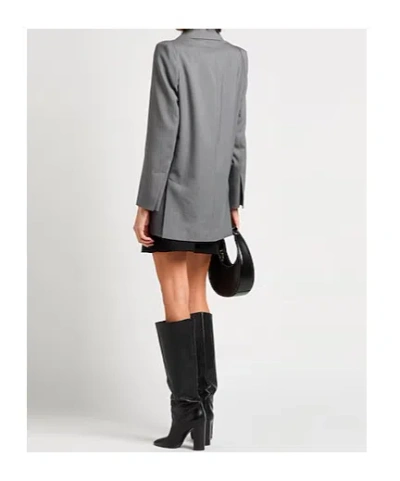Max Mara Single-breasted Suit Jacket In Gray