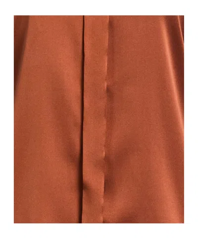 Max Mara Solid Shirt In Orange