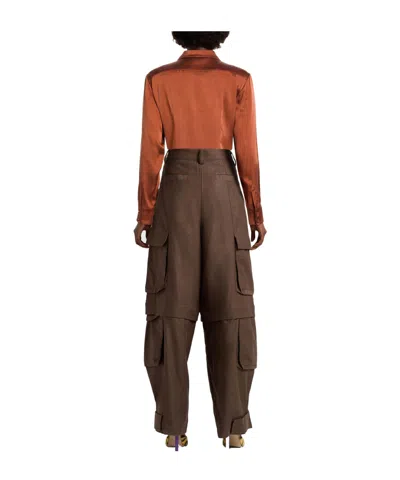 Max Mara Solid Shirt In Orange