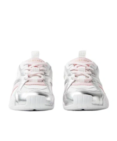 Versace Mesh Lace-up Sneakers In Multi
