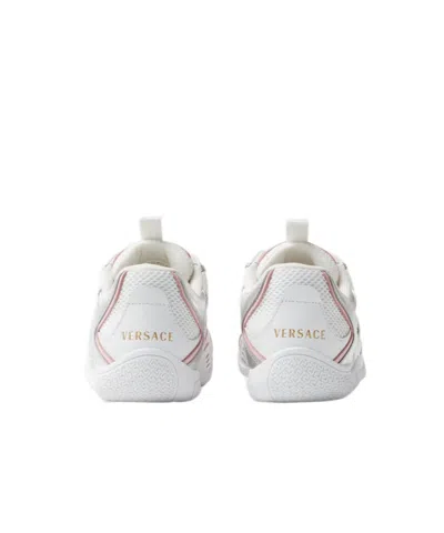 Versace Mesh Lace-up Sneakers In Multi
