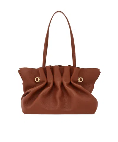 Ferragamo Soft-bag (m) In Brown
