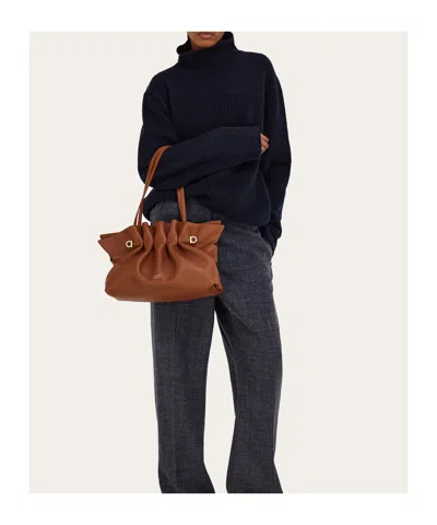 Ferragamo Soft-bag (m) In Brown