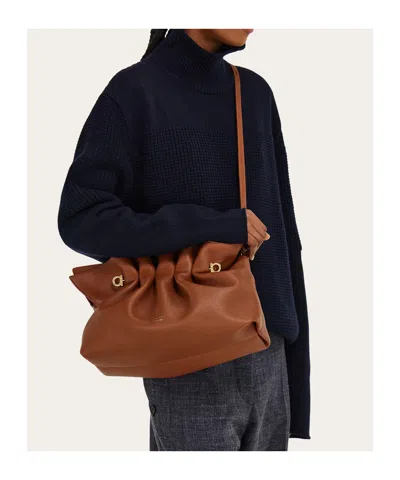 Ferragamo Soft-bag (m) In Brown