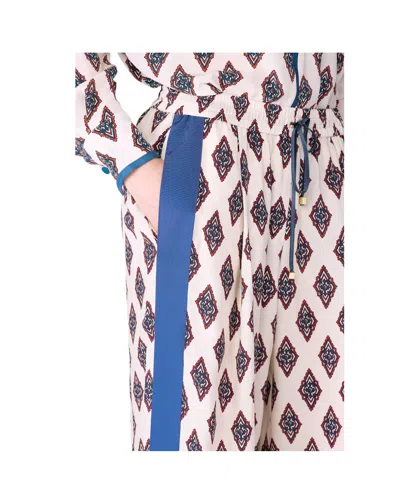 F.r.s For Restless Sleepers Asteria Geometric-pattern Trousers In Blue