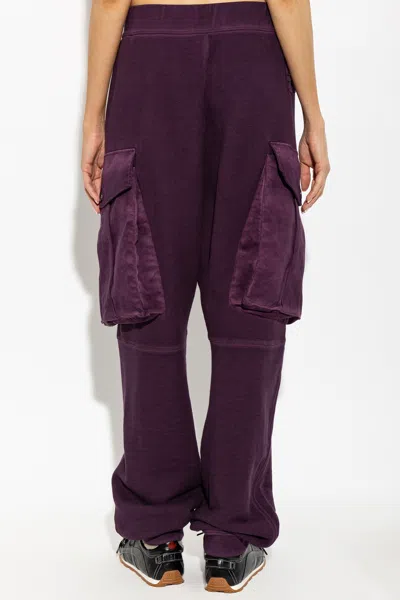 Dsquared2 Drawstring Casual Pants In Burgundy
