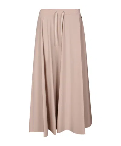 Herno Beige Modal Polyester Elastan Skirt In Pink