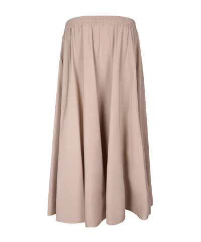 Herno Beige Modal Polyester Elastan Skirt In Pink