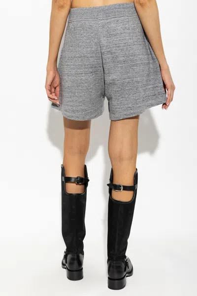Dsquared2 Drawstring Marl-effect Shorts In Gray