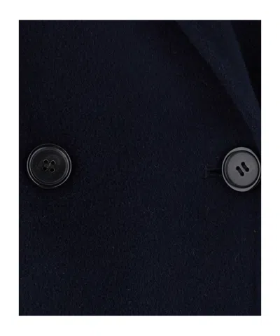 Jucca Double-breasted Coat In Blue