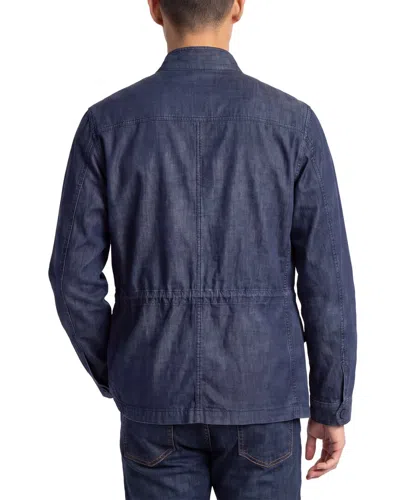 Corneliani Cc Collection Denim Utility Jacket In Blue