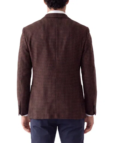 Corneliani Cc Collection Houndstooth Wool-blend Blazer In White