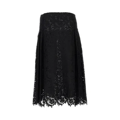 Fendi Gonna Lace Macrame In Black