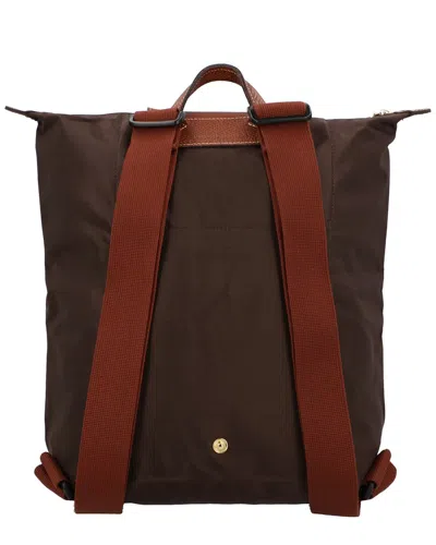 Longchamp Le Pliage Original Medium Canvas Backpack In Brown