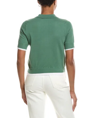 Rd Style Jiya Short Sleeve Polo Neck Pullover In Green