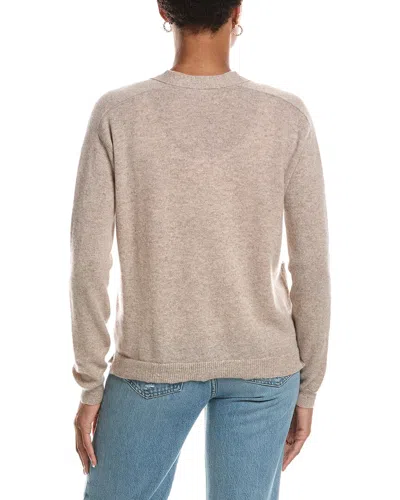 Incashmere Button Front Patch Pocket Cashmere Cardigan In Gray