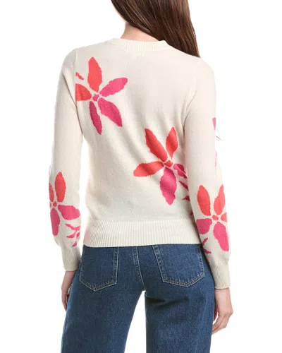 &isla Forrest Floral Cashmere Top In Neutral