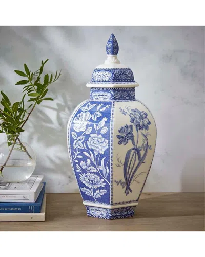 Spode Blue Italian 15.5in Ginger Jar In Blue