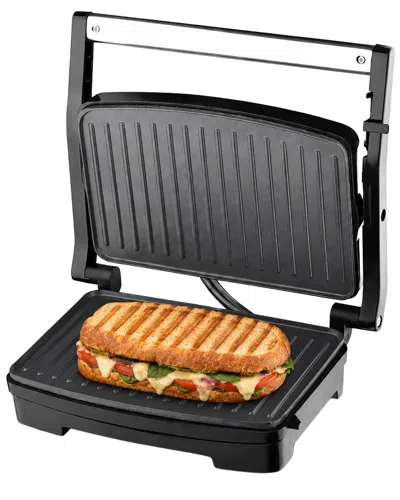 Quickbite Electric Grill Press & Panini Maker In Black