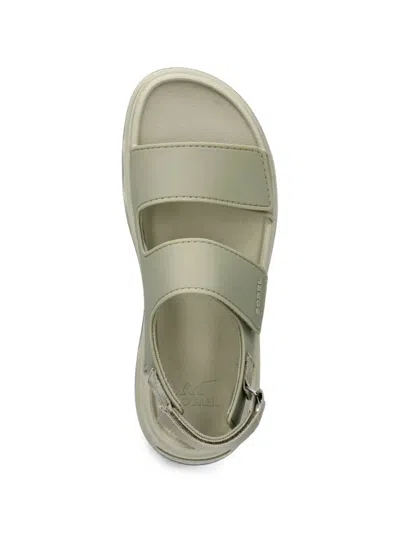 Sorel Touch-strap Platform Sandals In Green