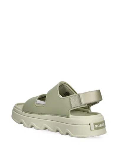 Sorel Touch-strap Platform Sandals In Green