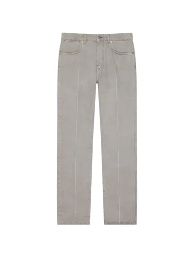 Givenchy Straight Fit Grey Jeans With Folded Effect In Gray
