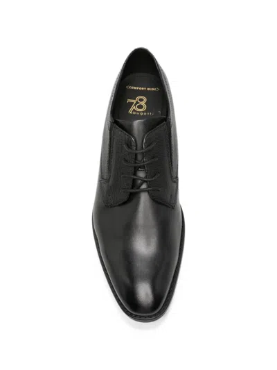 Bugatti Textured-panel Leather Derby Shoes In Multi