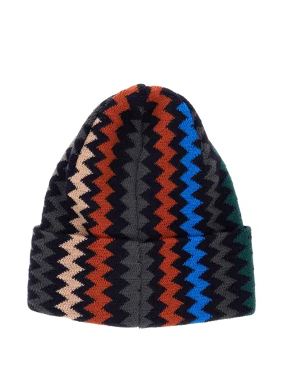 Missoni Zigzag-knit Beanie Hat In Multi