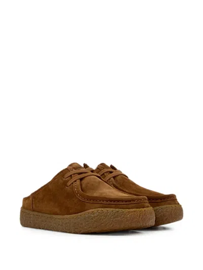Camper Peu Terreno Suede Mules In Multi