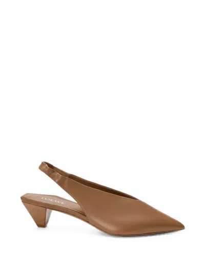 ORIGAMI CUBIC SLINGBACKS IN LAMBSKIN