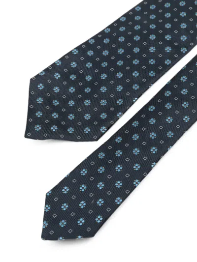 Kiton Floral-pattern Tie In Multi