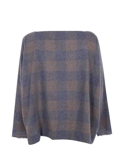 Daniela Gregis Check-pattern Cashmere Sweater In Multi