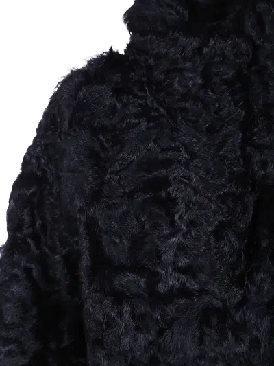 P.a.r.o.s.h High-neck Shearling-effect Jacket In Multi