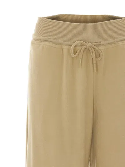Eleh Elasticated Drawstring Track Pants In Brown