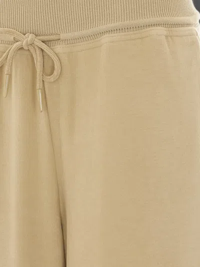 Eleh Elasticated Drawstring Track Pants In Brown