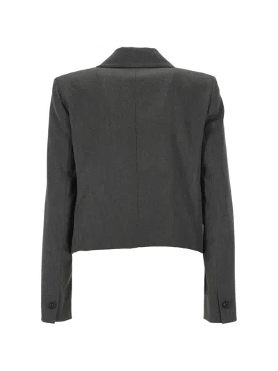 Marella Single-breasted Crop Blazer In Multi