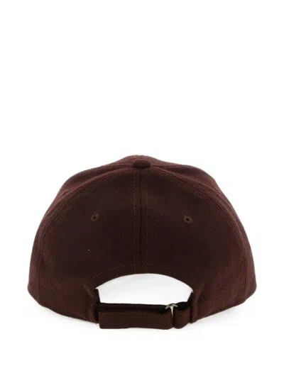 Ballantyne Monogram Patch Cap In Brown
