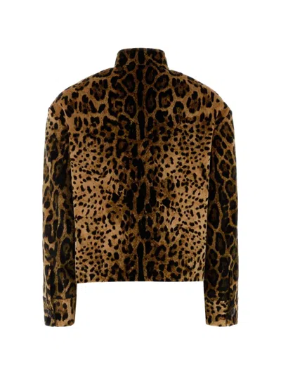 Mmc Studio Tedro Leopard-print Jacket In Multi