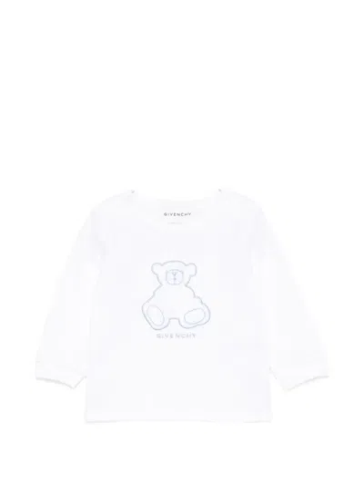 Givenchy Herringbone-pattern Dungarees And T-shirt Set In Blue
