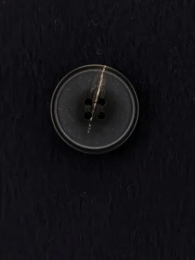 The Dynamis Studio Double-breasted Wool Coat In Black