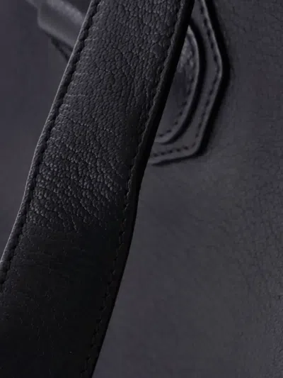 Pre-owned Givenchy Antigona Bag Leather Medium Satchel In Black
