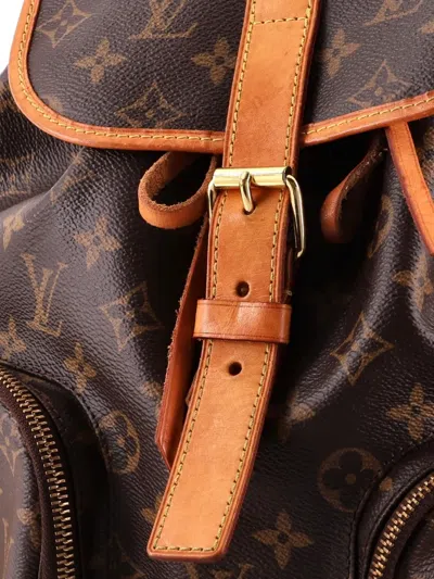 Pre-owned Louis Vuitton Bosphore Monogram Canvas Backpack In Brown