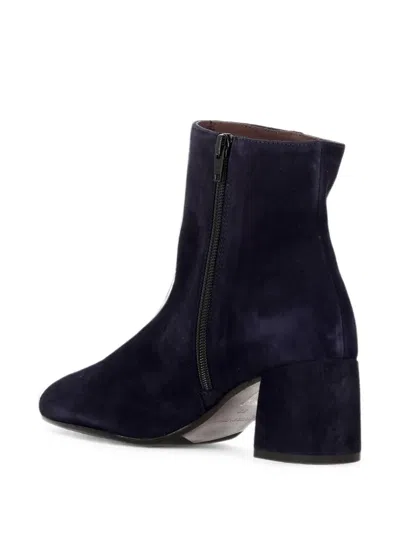 Status Block-heel Ankle Boots In Blue