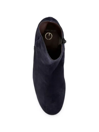 Status Block-heel Ankle Boots In Blue