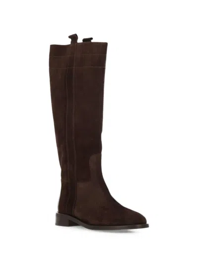 Status Suede Panelled Boots In Multi