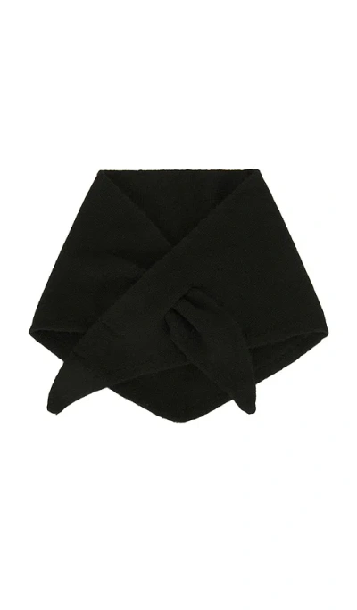 Hat Attack Triangle Knit Scarf In Black