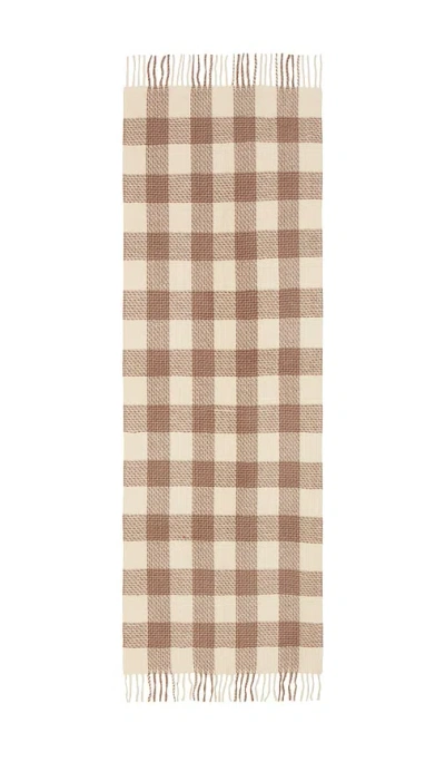 Hat Attack Foundry Check Scarf In Ivory Combo