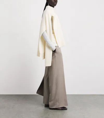 Source Unknown Wool Cape Noa Sweater In White