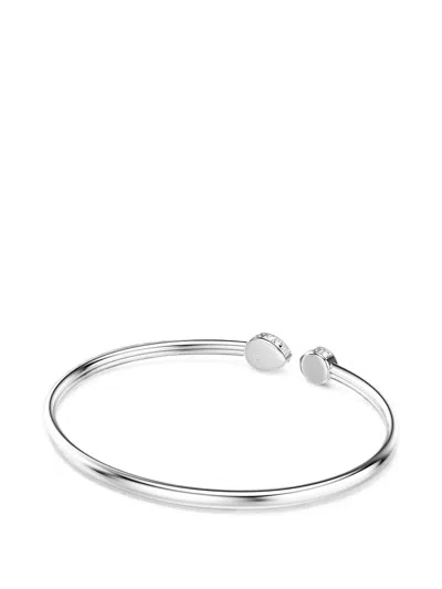 Swarovski Chroma Crystal-embellished Open Bangle In Metallic