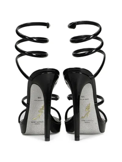 René Caovilla Cleo Platform Sandals In Black